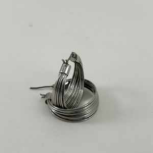 Cute silver toned earrings